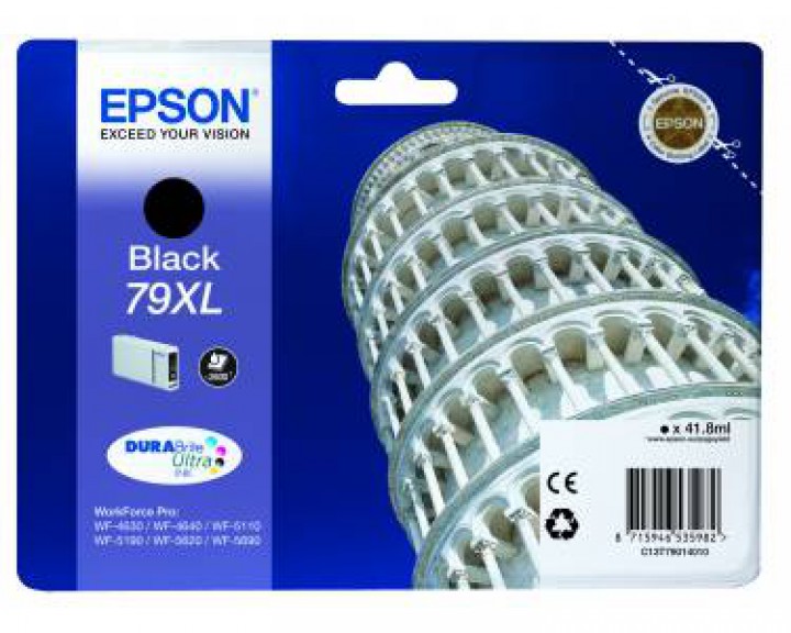 Tinteiro Preto Epson Workforce Pro WF-4600 Séries - 79XL