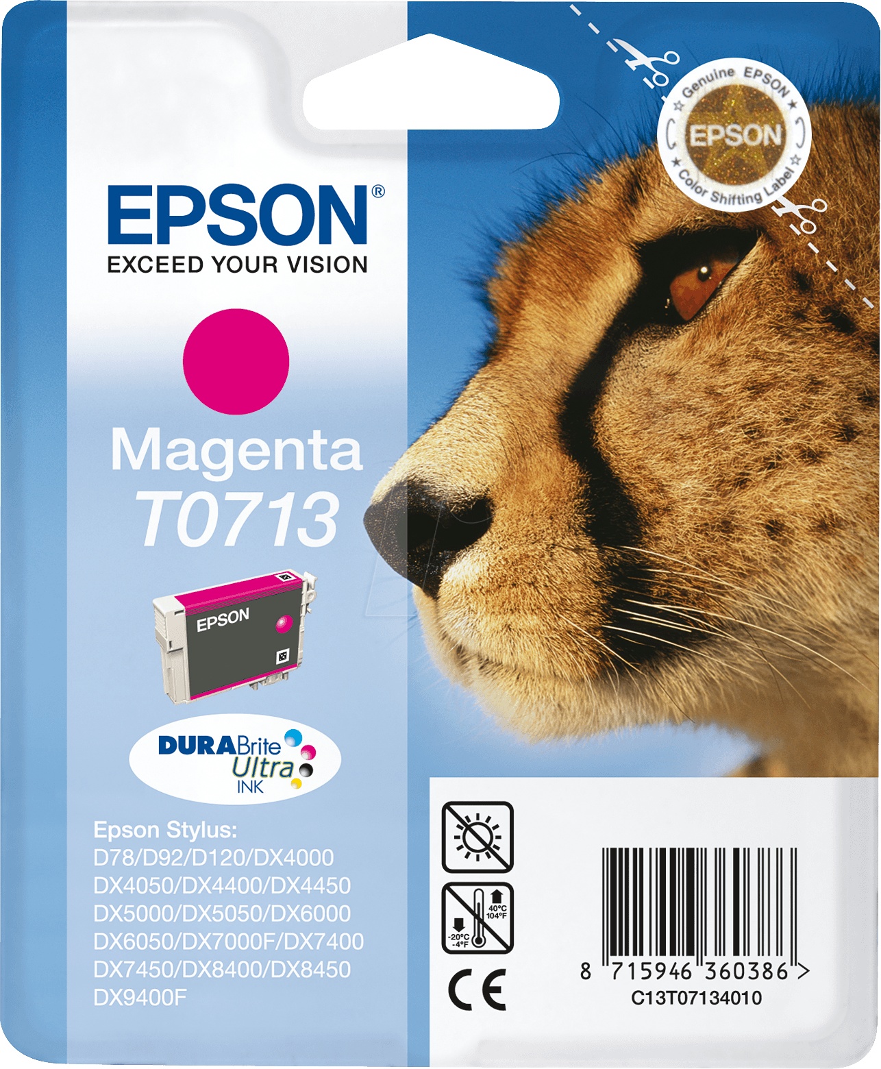 Tinteiro Magenta Epson Stylus D78 / DX4000/5000/6000