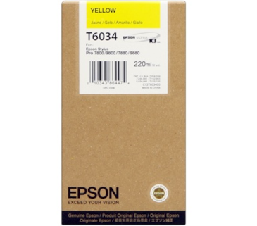 Tinteiro Amarelo Epson Stylus Pro 7800 - 220 ml