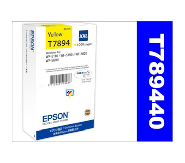 Tinteiro Amarelo Epson Workforce Pro WF-5000 Séries - 78XXL