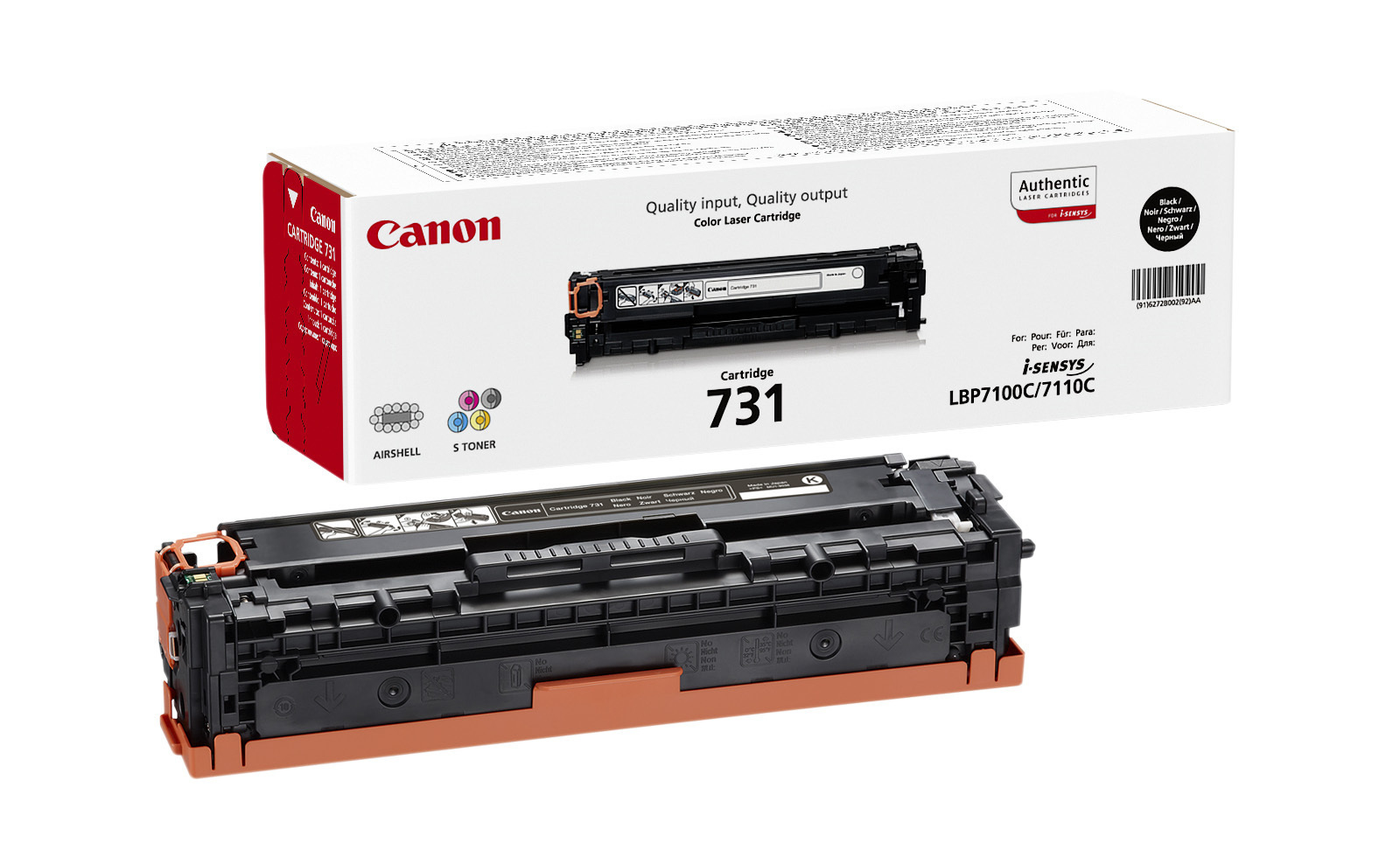 Toner Preto Canon LBP-7100CN/7110CW / MF-6880DN (731BK)