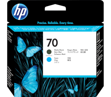 Cabeça HP DesignJet Z2100/3100/B9180 Preto Mate e Sião - 70