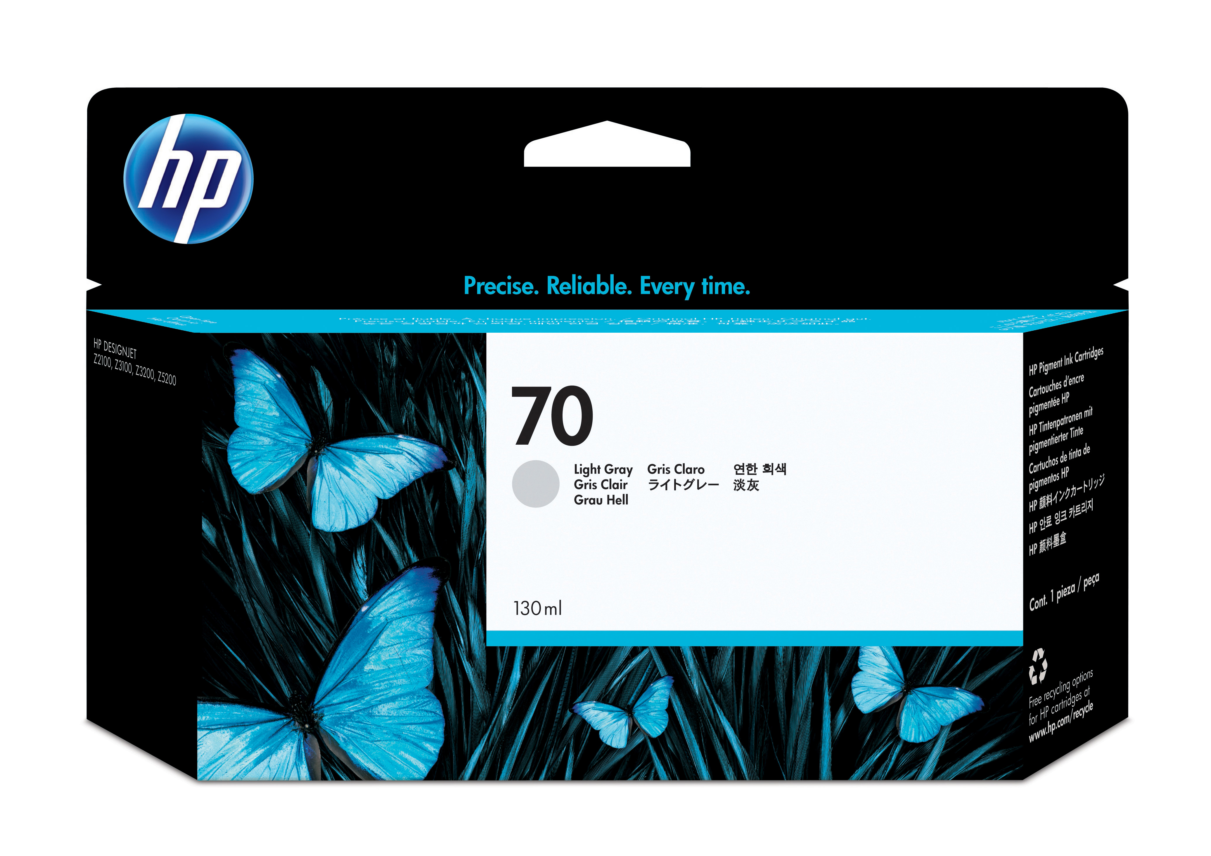 Tinteiro Cinza Claro HP DesignJet Z2000 - 130 ml - 70