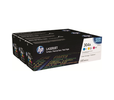Toner Laser HP LaserJet CP1210/1215 - PACK c/ 3 Cores (125A)