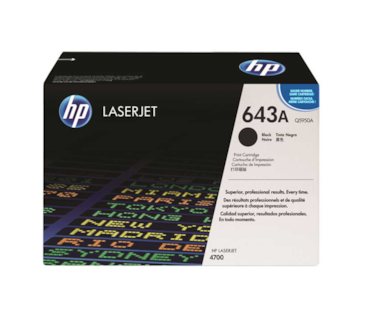 Toner Laser HP LaserJet Color 4700 - Preto - 643A