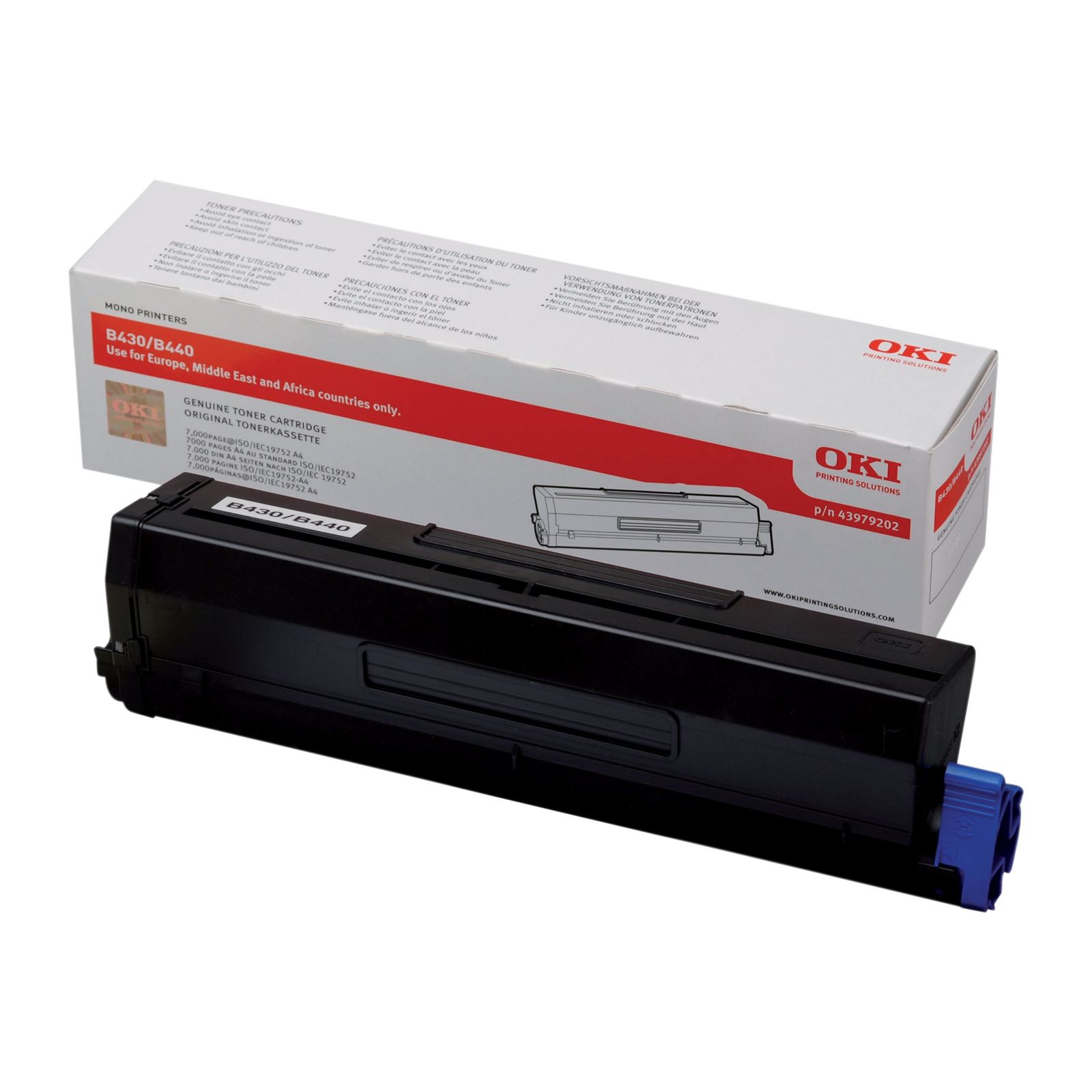Toner Laser Oki B430/440/MB460/470/480 - 7000K (43979202)