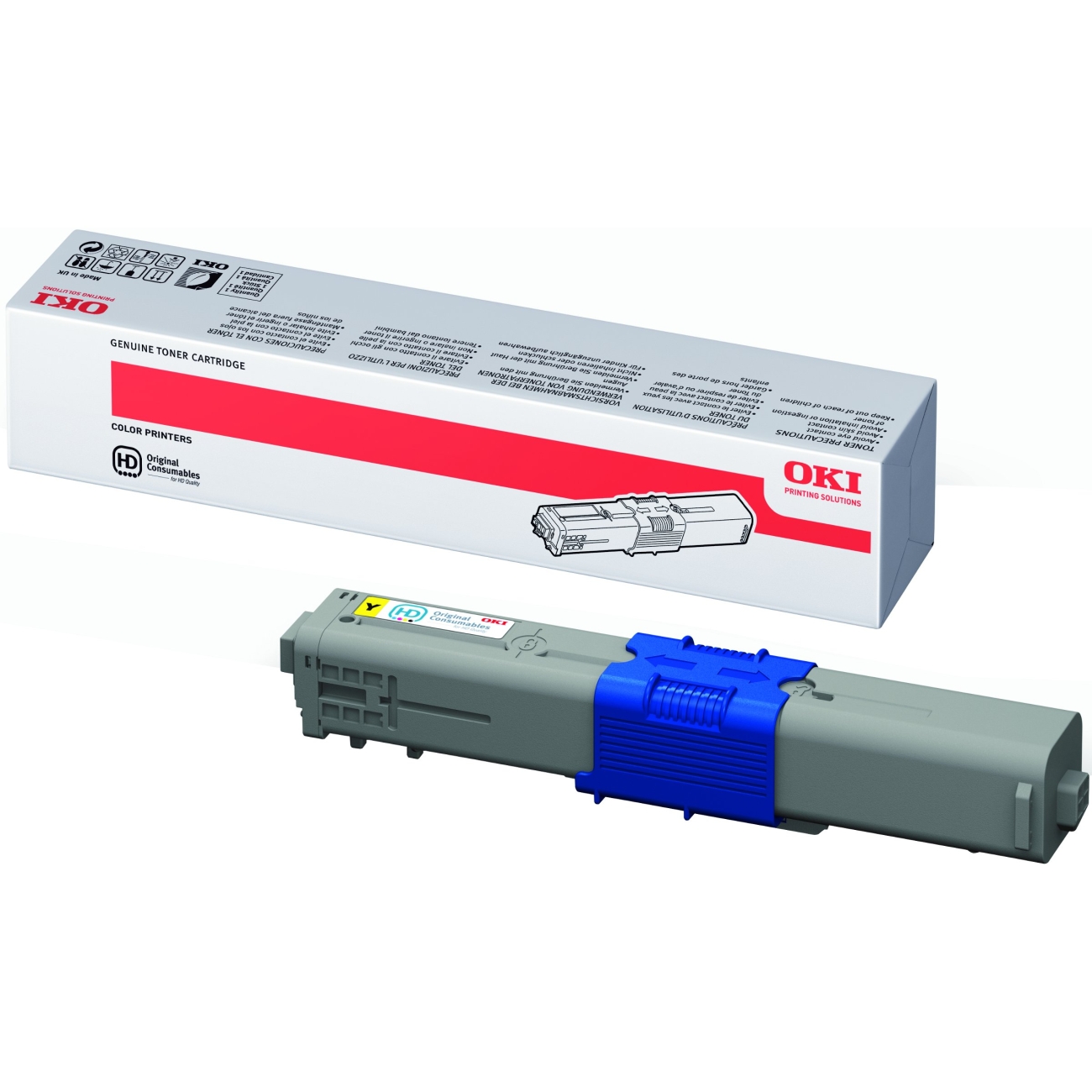 Toner Laser Oki C510/530/MC561 - Amarelo (44469722)