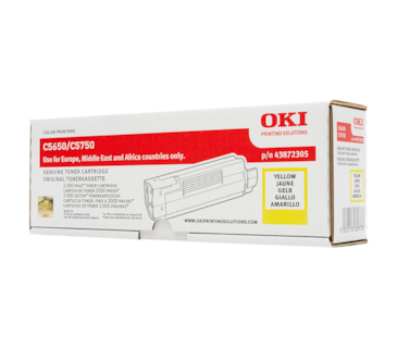 Toner Laser Oki Okipage C5650/5750 - Amarelo - (43872305)