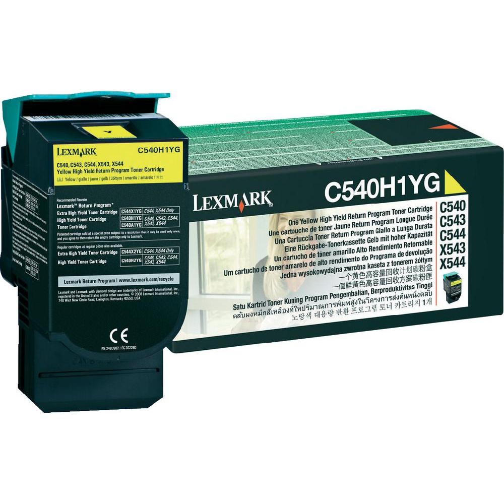 Toner Laser Lexmark C540 - Yellow 2 K