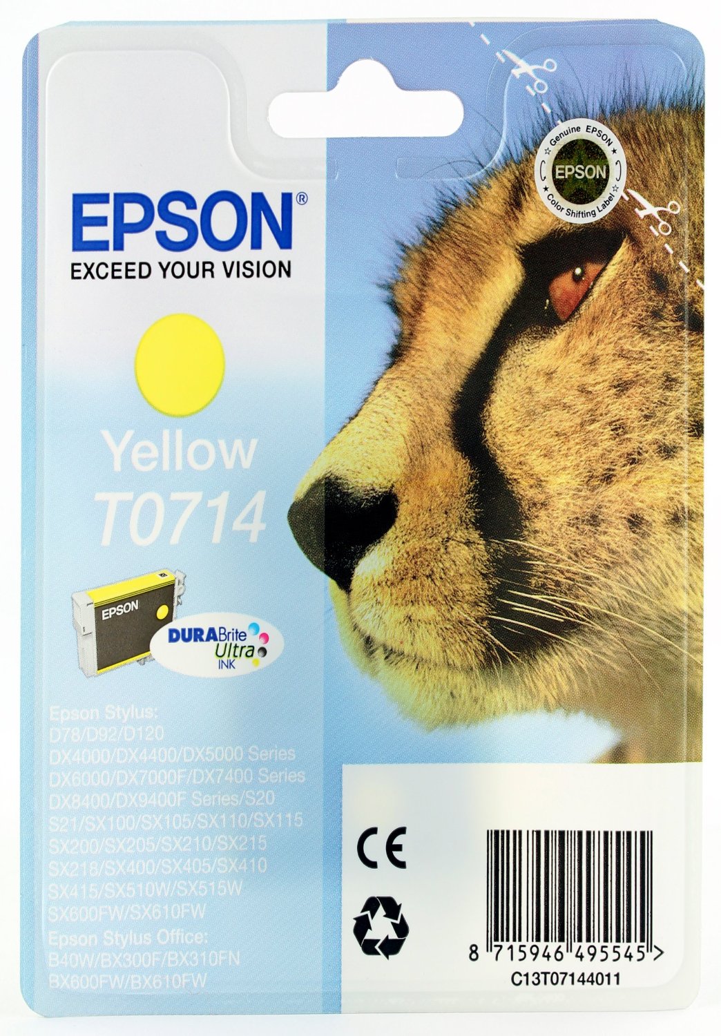 Tinteiro Amarelo Epson Stylus D78 / DX4000/5000/6000