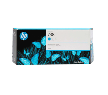 Tinteiro Ciano DesignJet T850/T950 - 300ml - 738