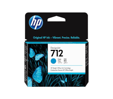Tinteiro Ciano HP DesignJet T210/T250/T630 - 29 ml - 712