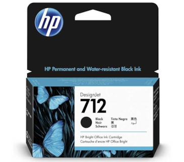 Tinteiro Preto HP DesignJet T210/T250/T630 - 38 ml - 712