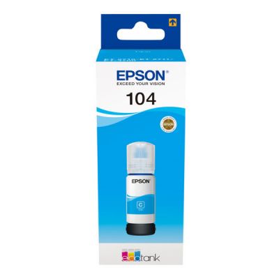 Tinteiro Ciano Epson EcoTank ET-2710/ET-4700 - 65ml - 104
