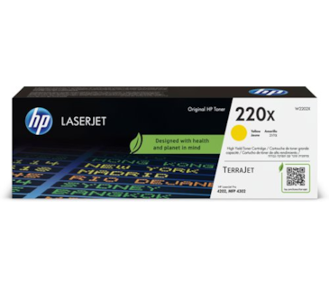 Toner Amarelo HP Color LaserJet Pro 4202/MFP 4302 (220X)
