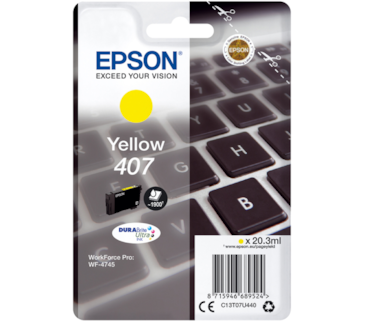 Tinteiro Amarelo Epson WorkForce WF-4745 - 407