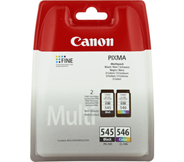 Pack Canon Pixma MG2450/IP2800/TR4500/TS31-PG-545XL/CL-546XL