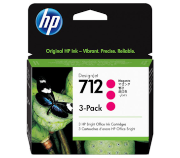 Tinteiro Magenta HP DesignJet T210/T630-29ml - Pack de 3-712