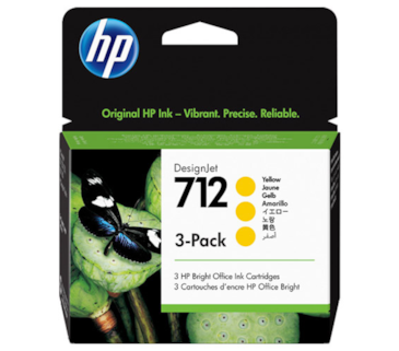 Tinteiro Amarelo HP DesignJet T210/T630-29ml - Pack de 3-712
