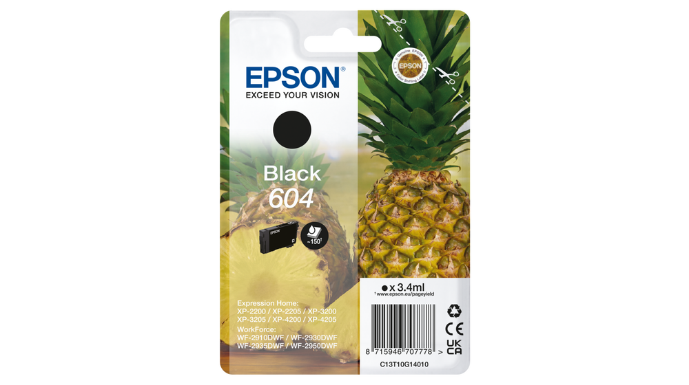Tinteiro Preto Epson WorkForce XP-2200/WF-2910DWF - 604