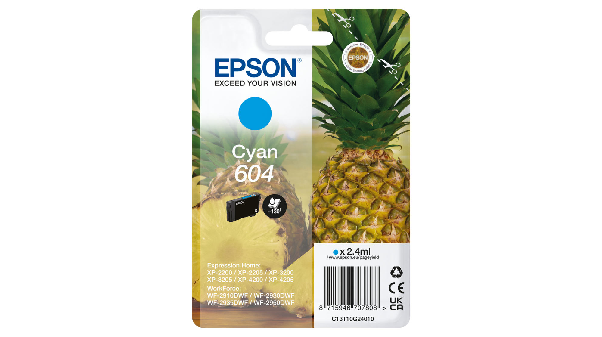 Tinteiro Cião Epson WorkForce XP-2200/WF-2910DWF - 604