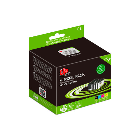 Tinteiro Compatível p/ HP OJ Pro 8700/8715 - Pack 4 (Uprint)