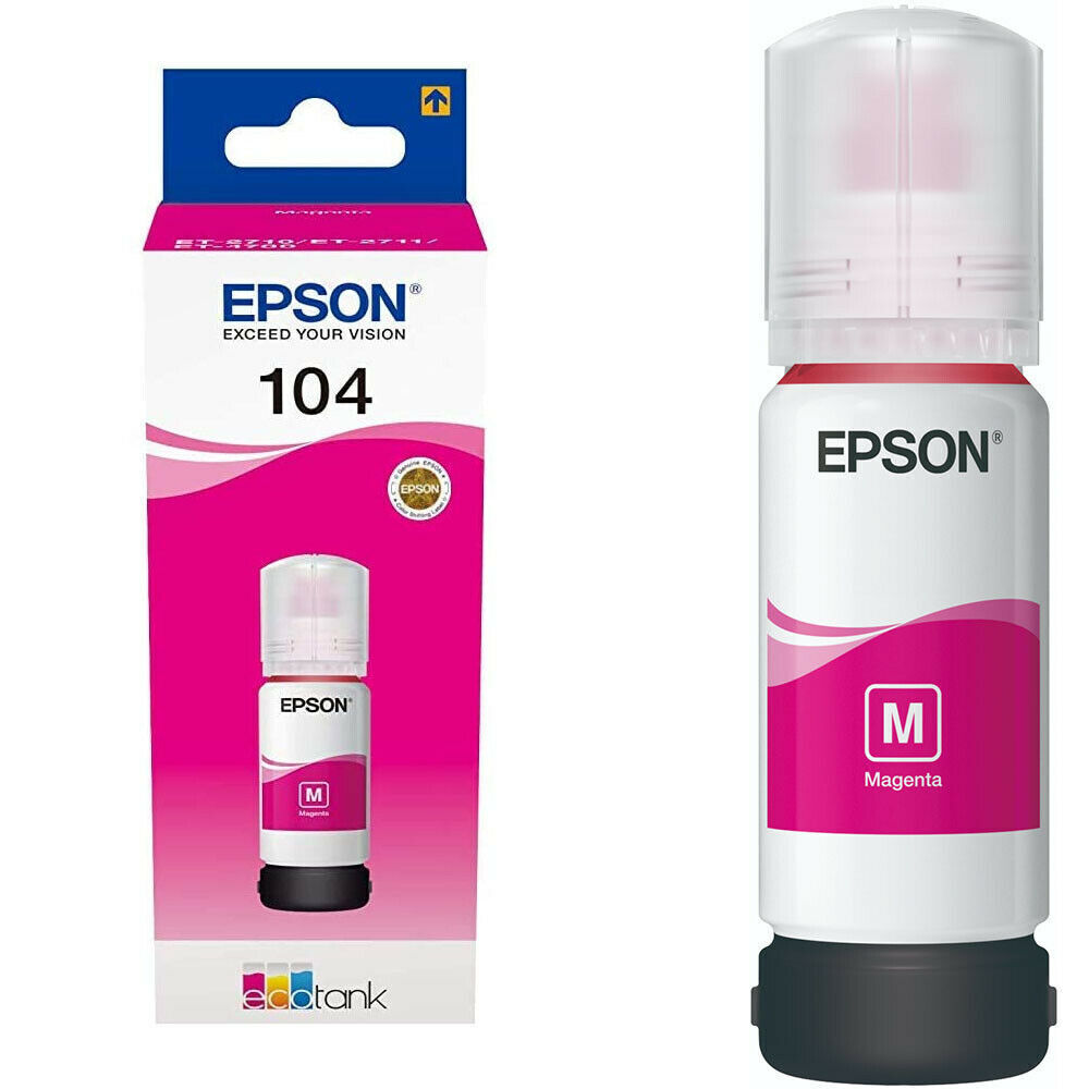 Tinteiro Magenta Epson EcoTank ET-2710/ET-4700 - 65ml - 104