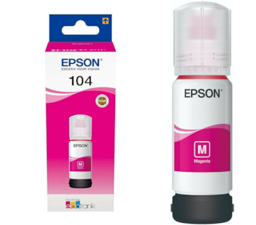 Tinteiro Magenta Epson EcoTank ET-2710/ET-4700 - 65ml - 104