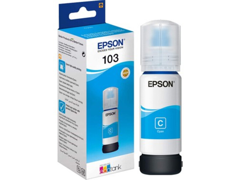 Tinteiro Ciano Epson L1110/L3100/L5190/ EcoTank L3110 - 103