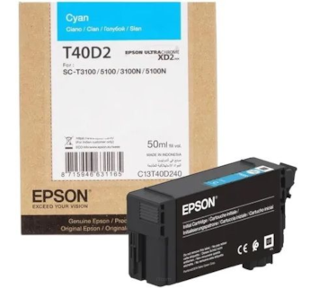 Tinteiro Ciano Epson SureColor SC-T3100/T5100 - 50 ml