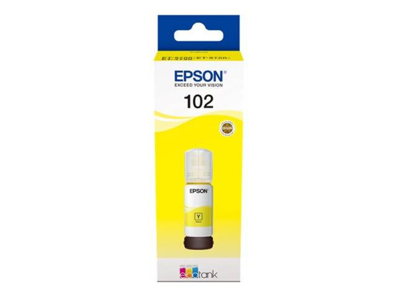 Tinteiro Amarelo Epson EcoTank ET-2700/ET-3700 - 70ml - 102